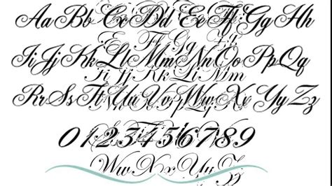 Graphic fonts Alphabets. . Tattoo fonts cursive generator